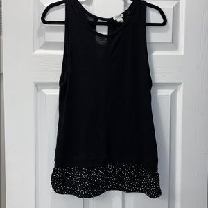 JCrew Sleeveless Layered Blouse